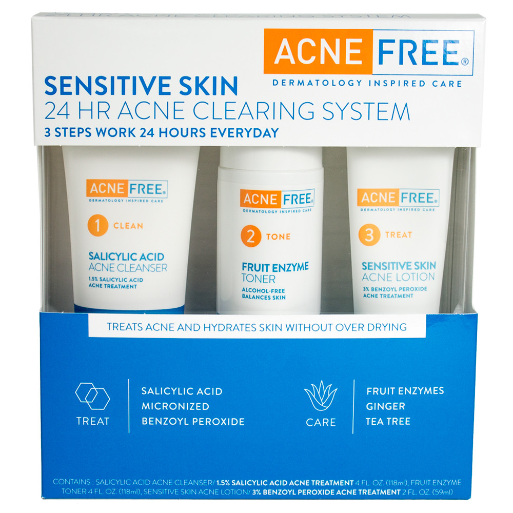 acne system for sensitive skin