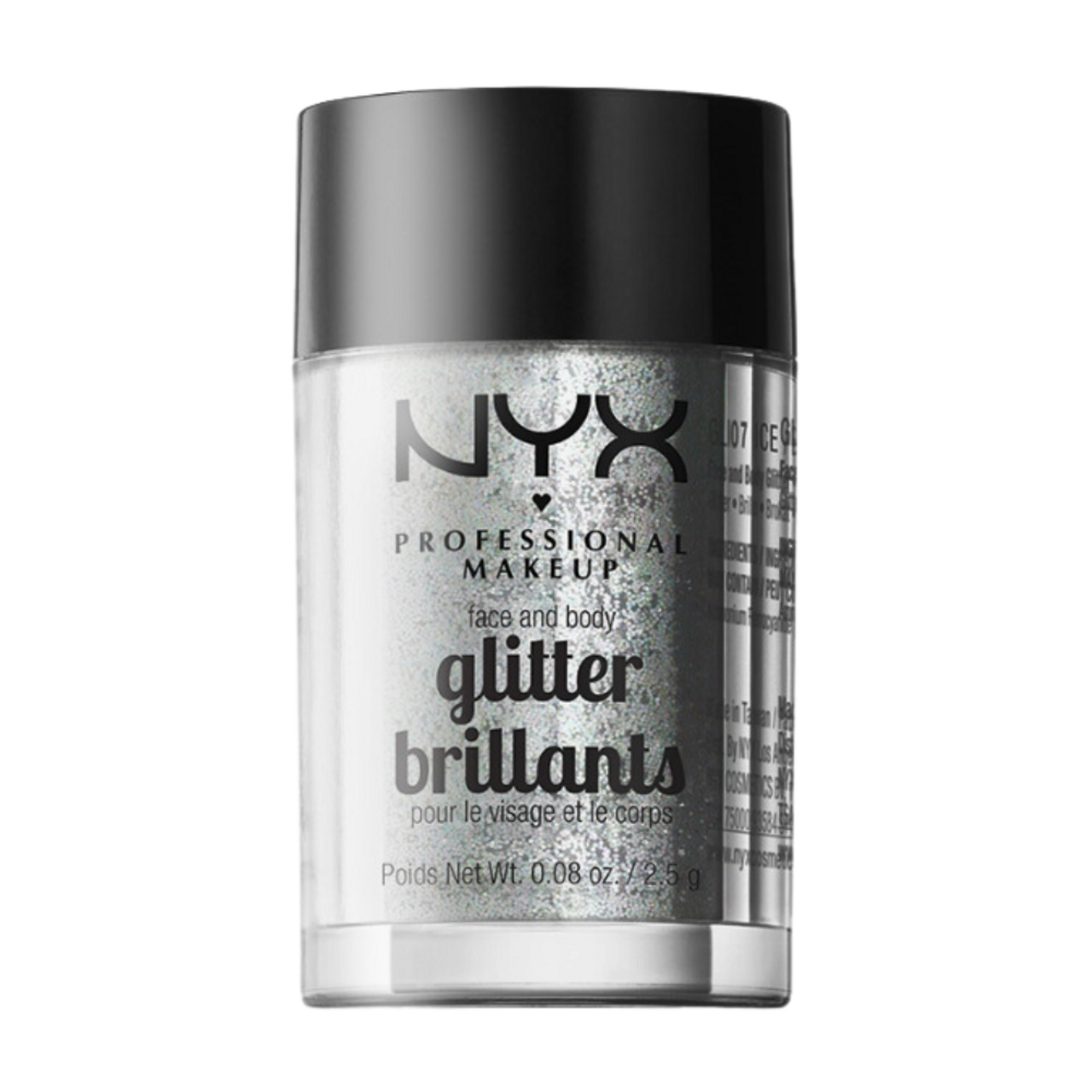 NYX Professional Makeup Face & Body Glitter, Ice - 0.08 oz bottle