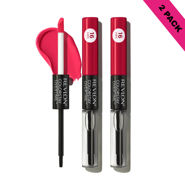 Revlon Colorstay Overtime Lipcolor - 040 Forever Scarlet 2-Pack