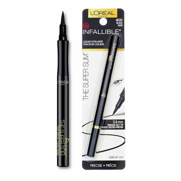 Loreal Infallible The Super Slim 12 Hr Liquid Eyeliner - Black (2-Pack)