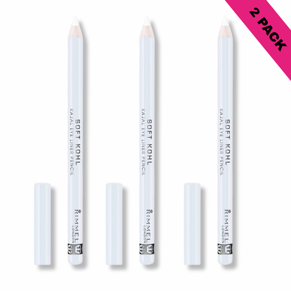 Rimmel Soft Kajal Eyeliner - 071 Pure White (3-Pack)