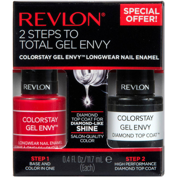 Revlon ColorStay Gel Envy Nail Enamel & Top Coat Value Pack