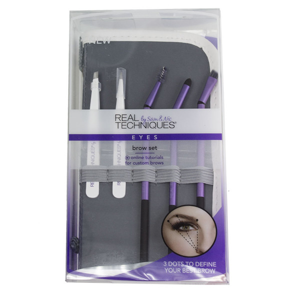 Real Techniques 5-Piece Brow Set with Panoramic Case