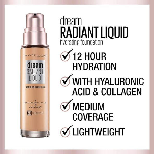 Maybelline Dream Radiant Liquid Hydrating Foundation