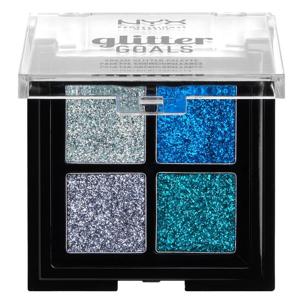 NYX Glitter Goals Cream Glitter Palette Quad