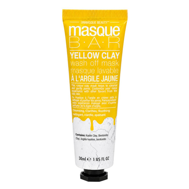Masque Bar Yellow Clay Wash Off Mask 1 fl oz