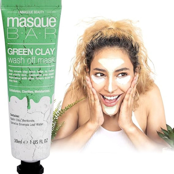 Masque Bar Green Clay Wash Off Mask 1 fl oz