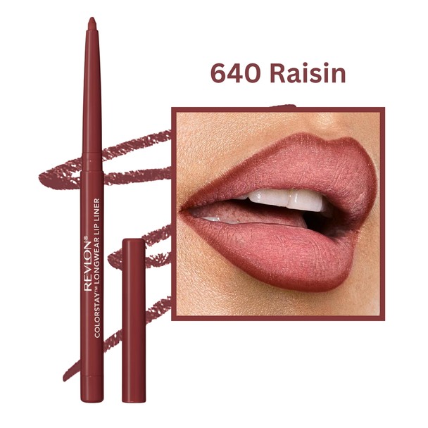 Revlon ColorStay Lipliner with SoftFlex, Raisin 640 (2-Pack)