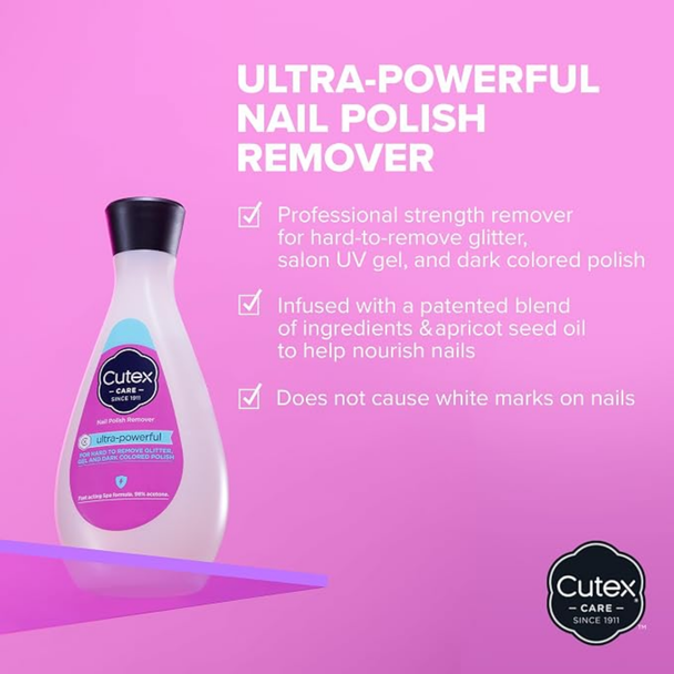 Cutex Ultra-Powerful Nail Polish Remover 6.7 fl 