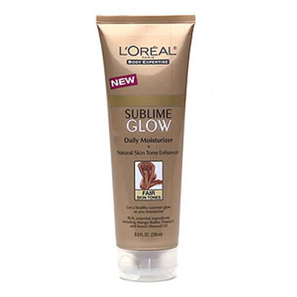 Loreal Sublime Glow Daily Moisturizer + Natural Skin Tone Enhancer for Fair Skin Tones, 8 Oz.