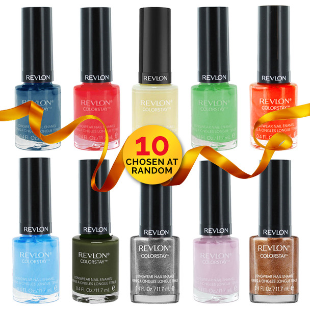 Revlon ColorStay Longwear Nail Enamel 10-Pack – Surprise Box