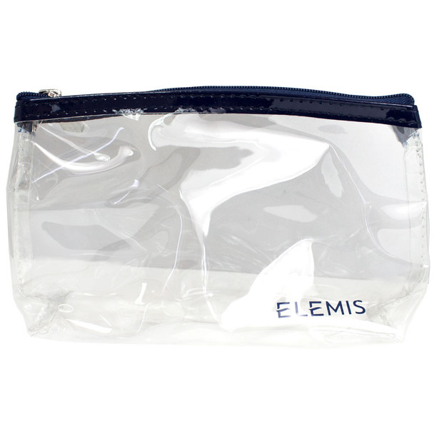 Elemis Clear Vinyl Cosmetic Travel Bag, Gusseted 4.5" x 7"