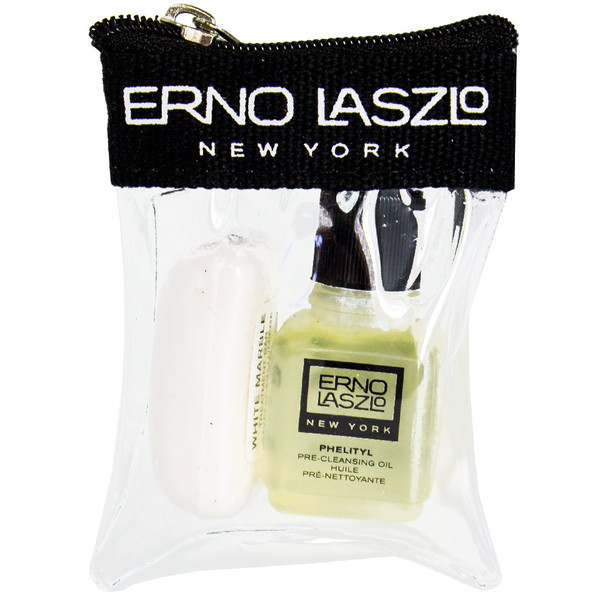 Erno Laszlo Phelityl Pre-Cleansing Oil & White Marble Treatment Bar Travel Set