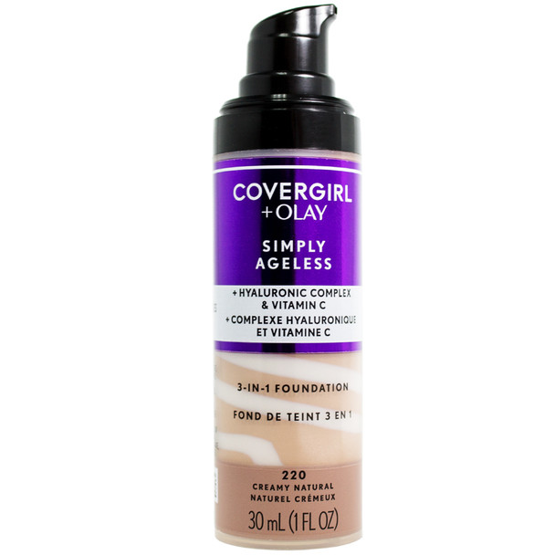 Cover Girl & Olay Simply Ageless 3-in-1 Liquid Foundation - 220