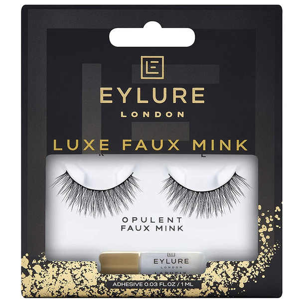 Eylure Luxe Faux Mink Opulent Lashes with Adhesive