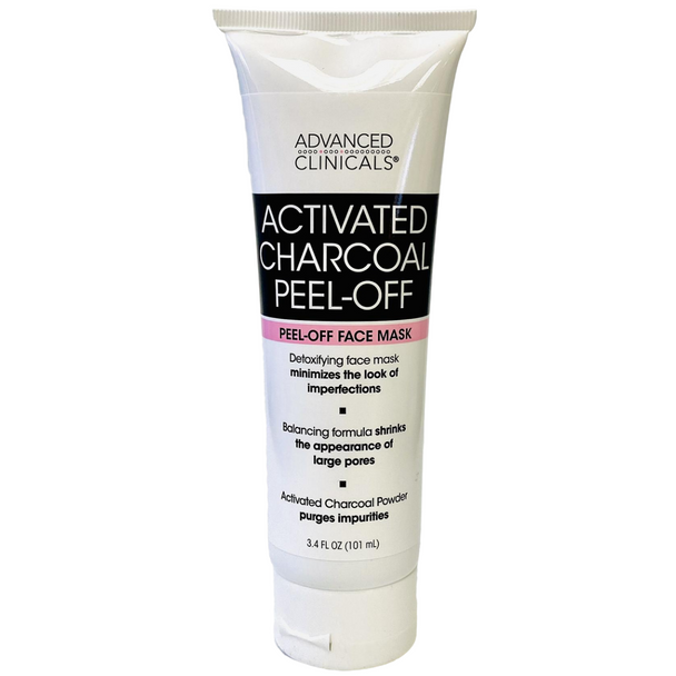 Advanced Clinicals Activated Charcoal Peel-Off Face Mask 3.4 oz