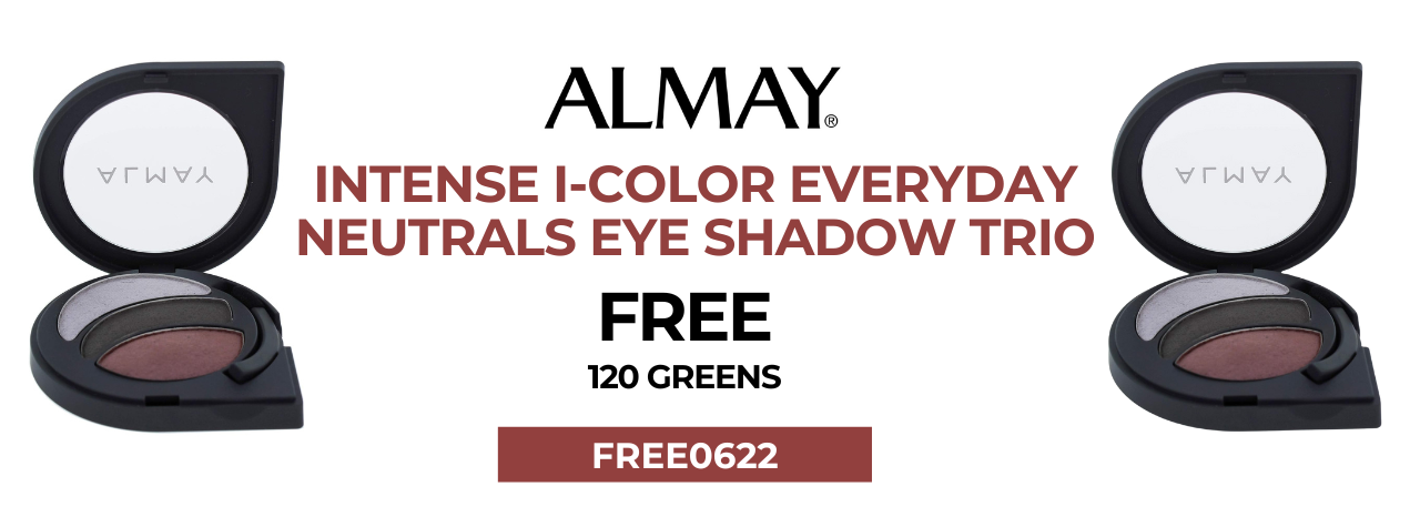 Almay intense i-color everyday neutrals eye shadow trio 120 greens free gift