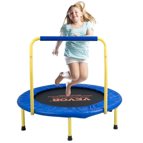 VEVOR 3FT Trampoline for Kids Indoor/Outdoor Foldable Baby Toddlers Trampoline