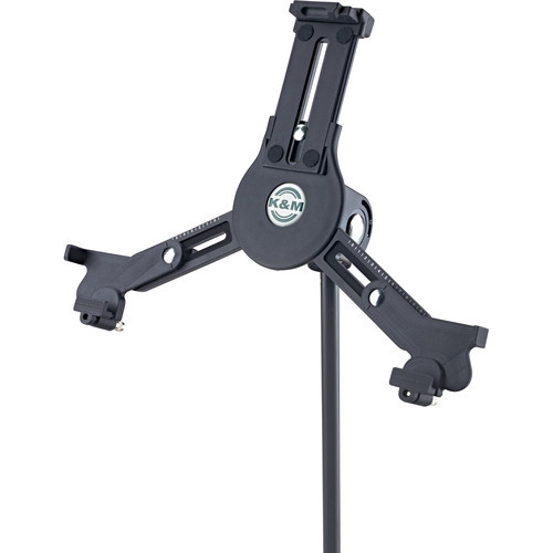 Konig & Meyer Universal Tablet Holder-Mic Stand Mount, Black, Units:1 Konig & Meyer Universal Tablet Holder-Mic Stand Mount, Black, Units:1