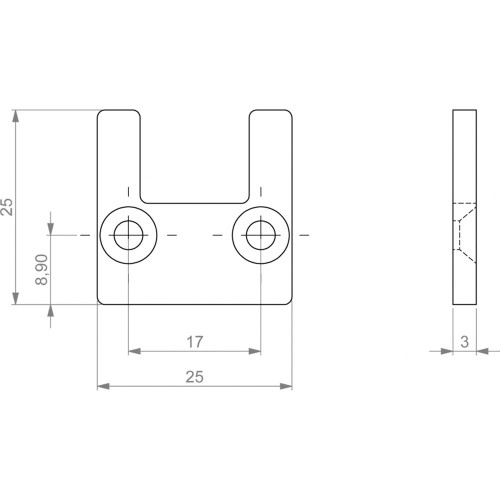 Martin Pro Set Of 10 Vc-Dot 1 Alu Profile Cableentry Endcaps Grey
