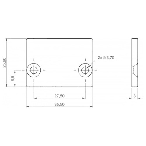 Martin Pro Set Of 10 Vc-Dot 4 Alu Profile Endcaps Grey