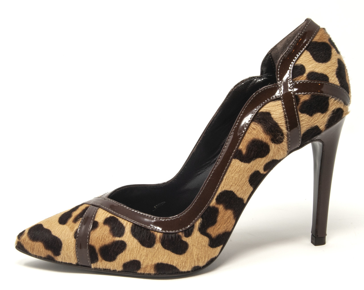 Designer Shoes | Bianca - Leopard High Heels | Italian Leather
