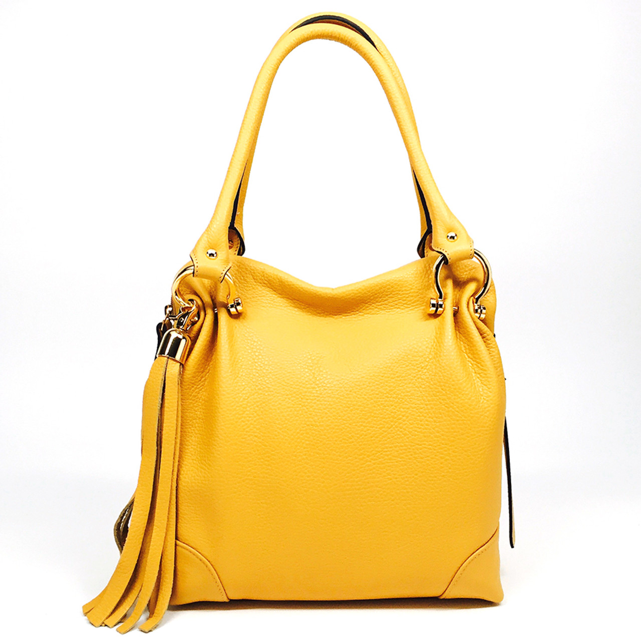 Leather Handbags | Luciana Calfskin Leather Bag | Italian Leather