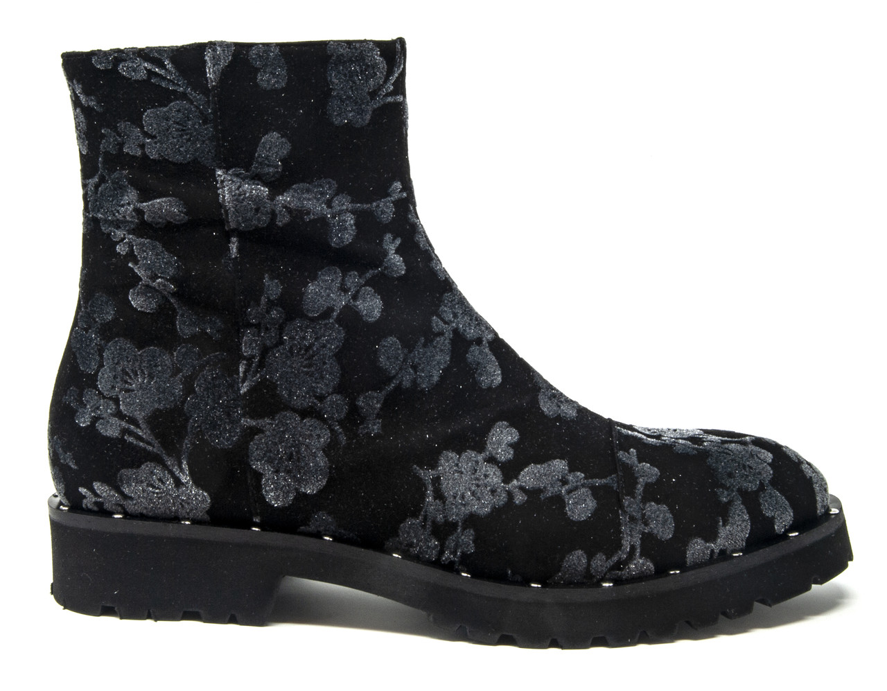 floral combat boots