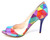 Isabella - Multi-Colored Peep Toe Pump Heels