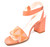 Clara - Block Heeled Sandals with Rhinestones Clara - Block Heeled Sandals with Rhinestones