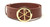 Leather Belts Gold Buckle