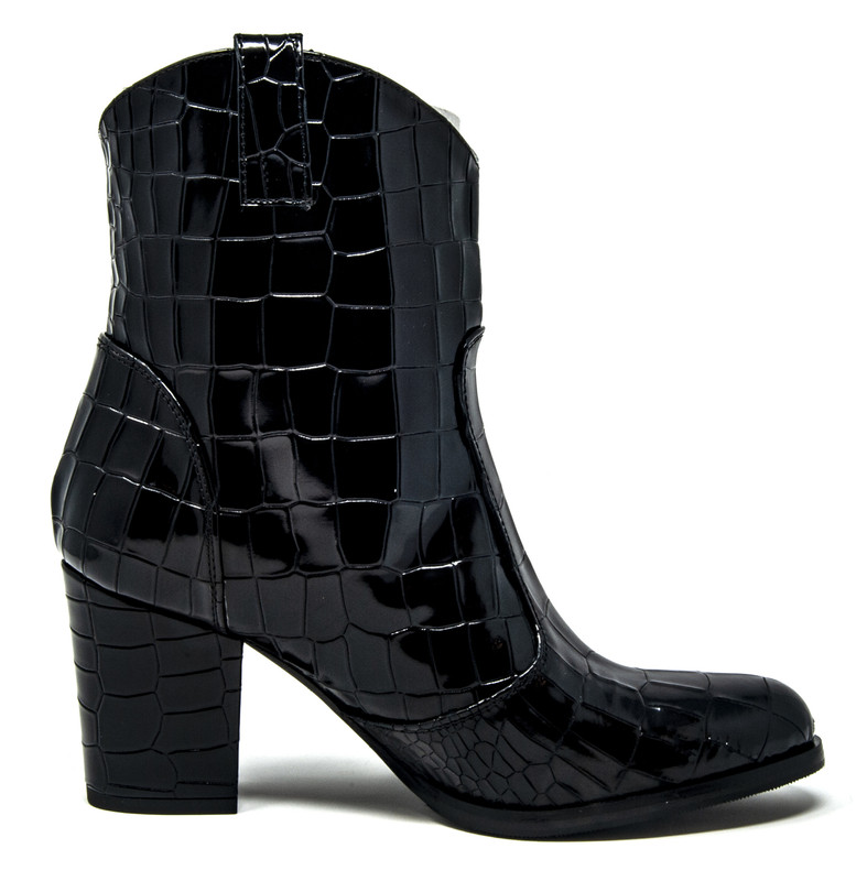 Luisa Western Croca... Patent Black