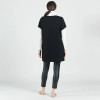 Ponte Knit Cap Sleeve Pocket Long Vest (CLARA VPJK) BLK