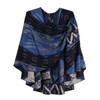 Rapti 100% Cashmere Reverse Loop Shawl (PSCSHAWL) #31 BLU/BLK/WHT