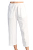 Jess & Jane Mineral Washed Cotton Gauze Crop Pants with Pockets (4 Colors) M107
