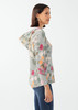 FDJ French Dressing Soft Floral Print V-Neck Hoodie (3532692) AUTUMN WASH