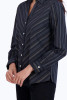 Foxcroft Mary Lurex Stripe Shirt (200573) BLK/STRP