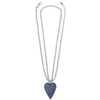 Brighton Glisten Heart Convertible Necklace (JM7480) SLV/BLU
