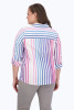 Foxcroft Plus Taylor Ombre Stripe Shirt (200818) MULTI