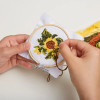 Mini Cross Stitch Embroidery Sunflower Kit (KIK GG228)
