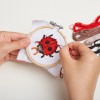 Mini Cross Stitch Embroidery Ladybug Kit (KIK GG229)