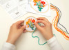 Mini Cross Stitch Embroidery Flower Kit (KIK GG245)