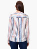 Nic & Zoe Painted Stripe Shirt (S241621)