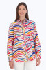 Foxcroft Boyfriend Colorful Zebra Shirt (201743) 