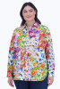 Foxcroft Plus Meghan Floral Patch Shirt (201908) MULTI