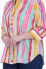 Foxcroft Plus Boyfriend Spring Watercolor Stripe Shirt (201835) MULTI