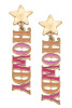 Canvas HOWDY Star Enamel Drop Earrings (24999E-MU)