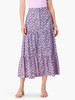 Nic & Zoe Falling Fans Boyfriend Tiered Skirt (S241700) PURP