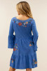 Kyla Seo Mire Embroidered Dress (CTVK283) LAPIS