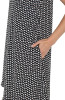 Liverpool Black & White Dot Sleeveless Pocket Dress (LM8974H65P29)
